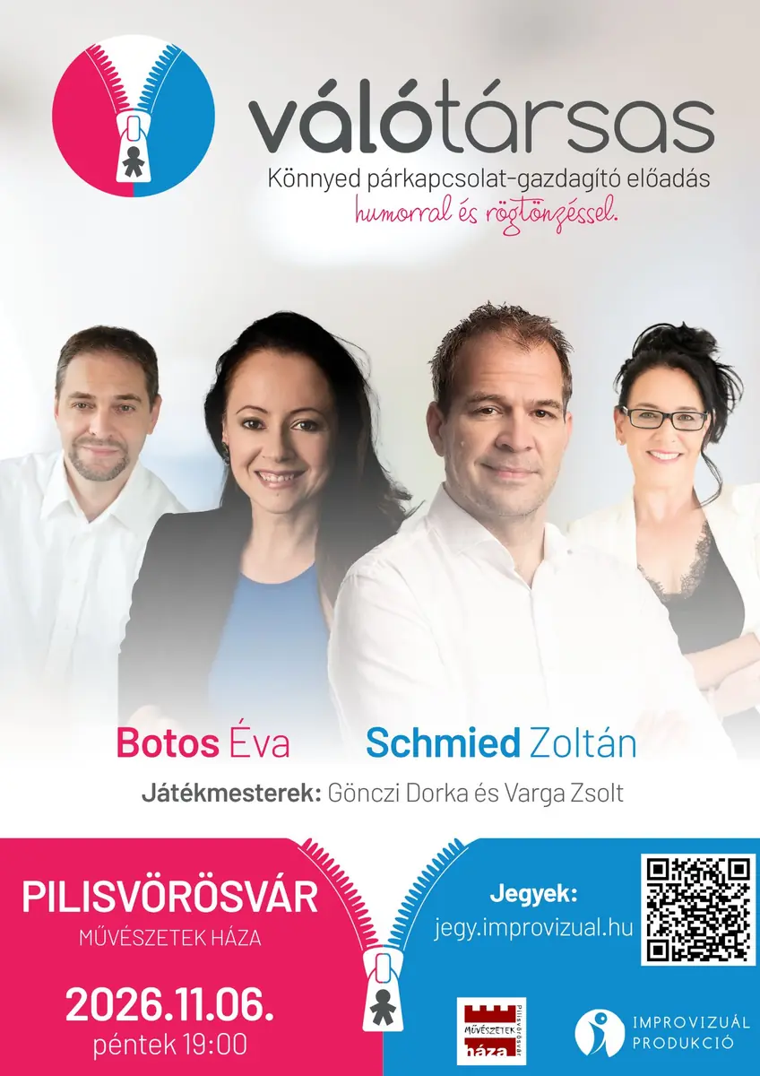 Improvizuál Produkció- Válótársas — Pilisvörösvár Művészetek Háza, Pilisvörösvár