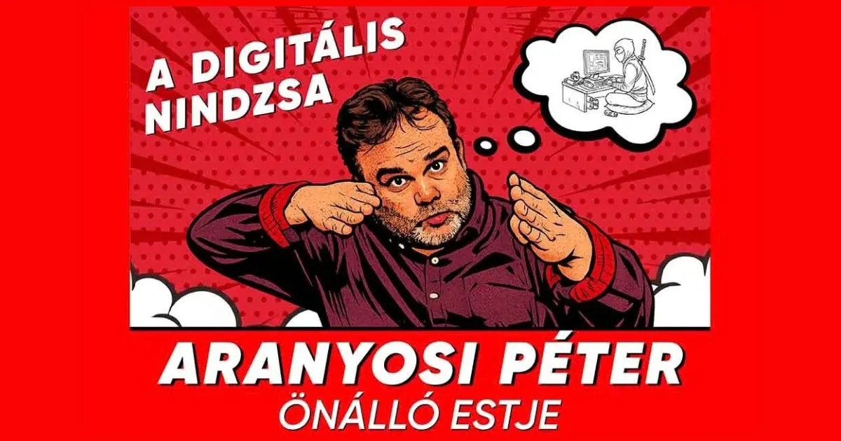 Aranyosi Péter: A digitális nindzsa, vendég: Porkoláb Tamás — Juhász Ferenc Művelődési Központ, Biatorbágy