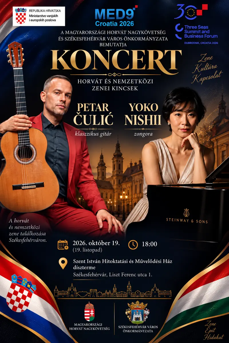 Horvát és nemzetközi zenei kincsek – koncert · Szent István Terem, Székesfehérvár