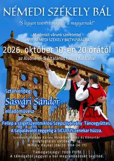 Némedi Székely bál 2026.
