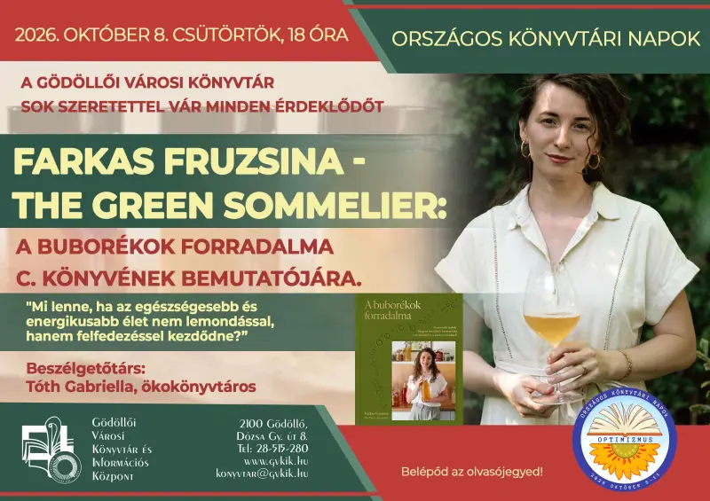 OKN - Farkas Fruzsi könyvbemutató — Gödöllői Városi Könyvtár És Információs Központ, Gödöllő