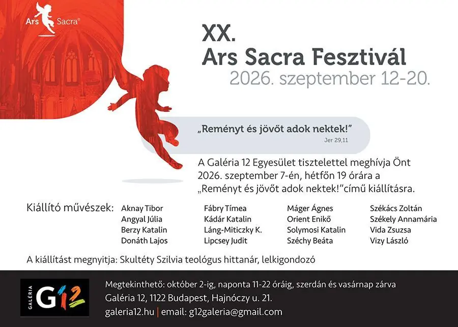Ars sacra – csoportos kiállítás — Galéria 12 Kávézó És Borbár, Budapest