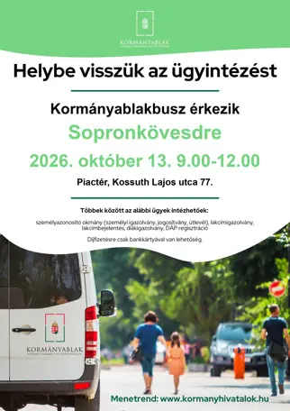 Kormányablakbusz - Sopronkövesd · Sopronkövesd, Sopronkövesd