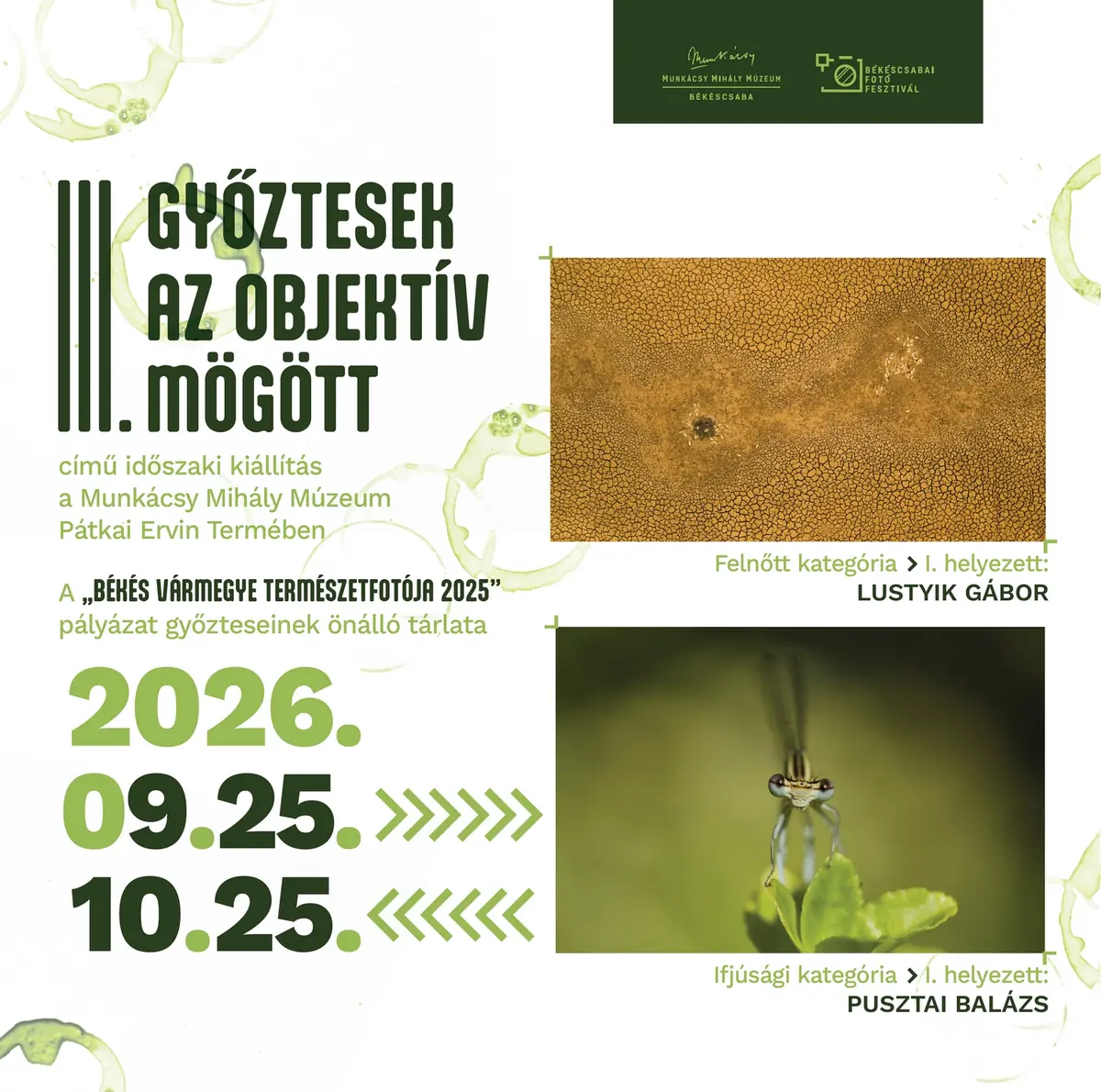 Győztesek az objektív mögött III. – Természetfotó kiállítás · Gabonamúzeum, Békéscsaba