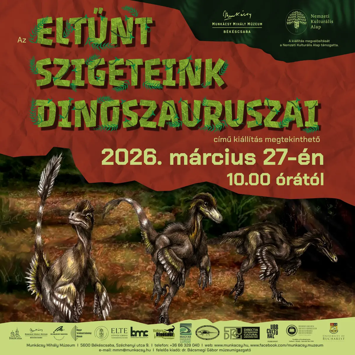 Eltűnt szigeteink dinoszauruszai · Gabonamúzeum, Békéscsaba