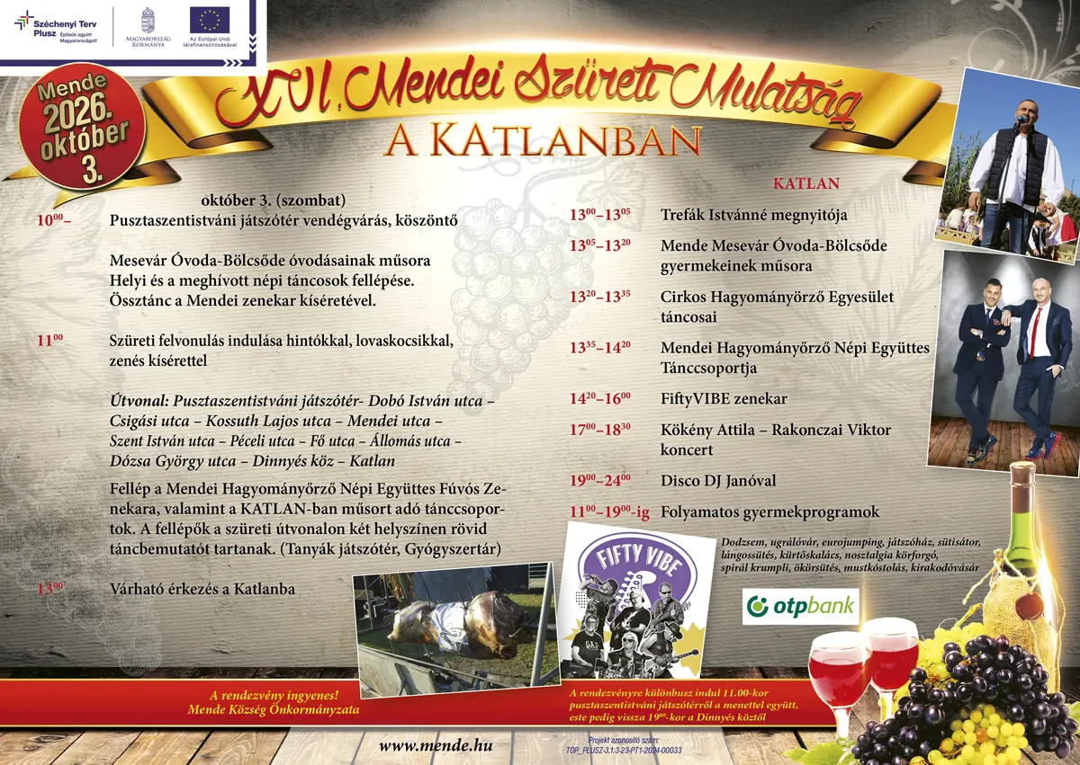 XVI. Mendei Szüreti Mulatság · Mende, Mende