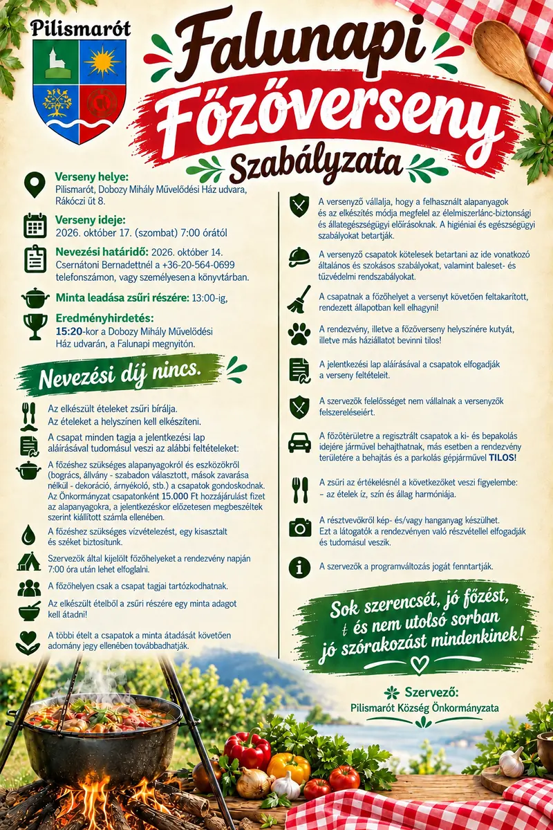XV. Falunapi Főzőverseny · Pilismarót, Pilismarót
