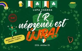 Ír népzenei est a Lupa Csárdában!