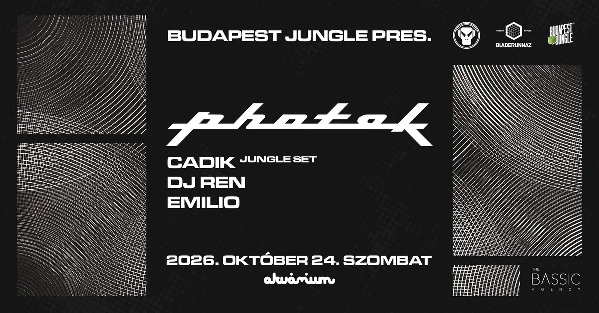 Budapest Jungle pres. Photek — Akvárium Klub, Budapest
