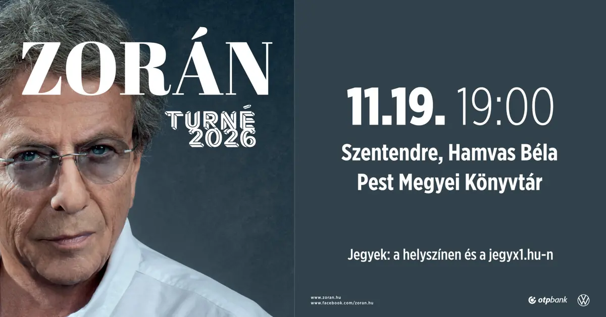 ZORÁN koncert — Hamvas Béla Könyvtár, Szentendre