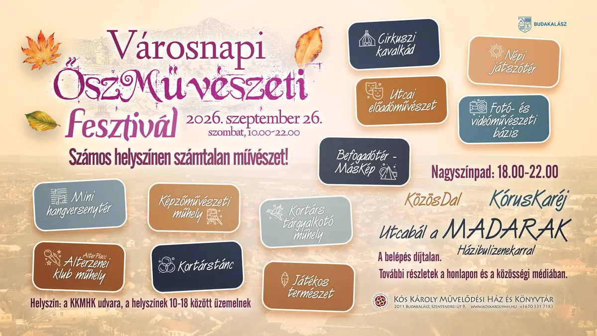 Városnapi ŐszMűvészeti Fesztivál — udvar, Budakalász