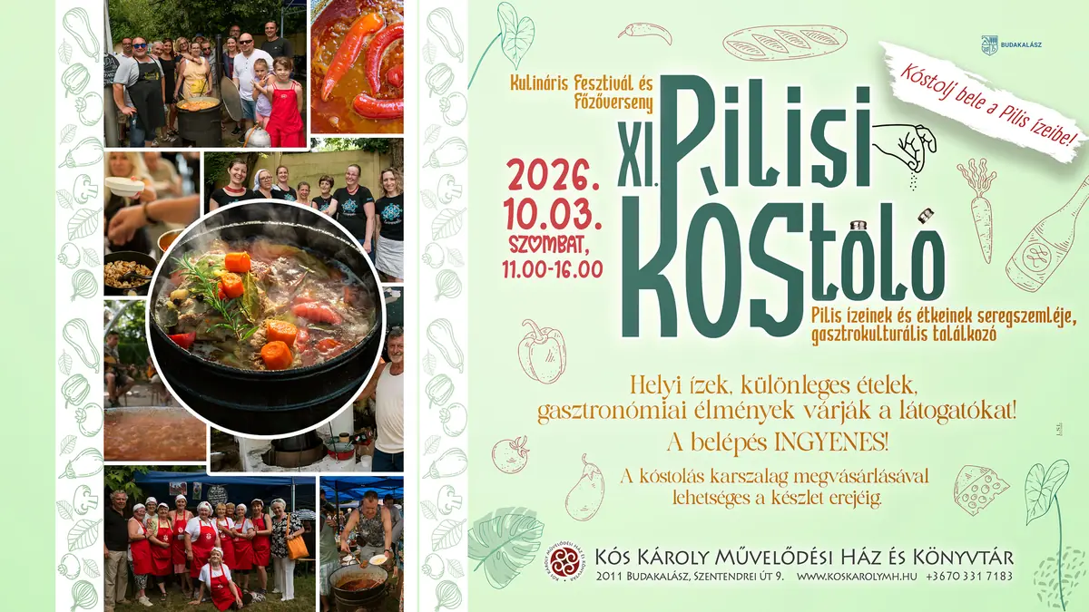 XI. Pilisi KÓStoló – kulináris fesztivál és főzőverseny — udvar, Budakalász