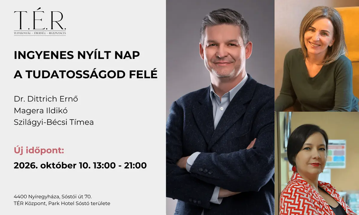 Ingyenes Nyílt Nap a Tudatosságod Felé — TÉR Központ, Nyíregyháza
