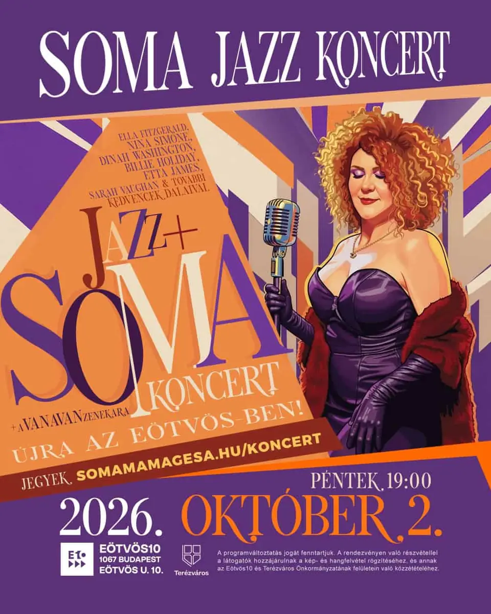 Soma Jazz+ koncert exclusive – Soma Mamagésa újra az Eötvös10-ben! — eötvös10 művelődési ház, Budapest