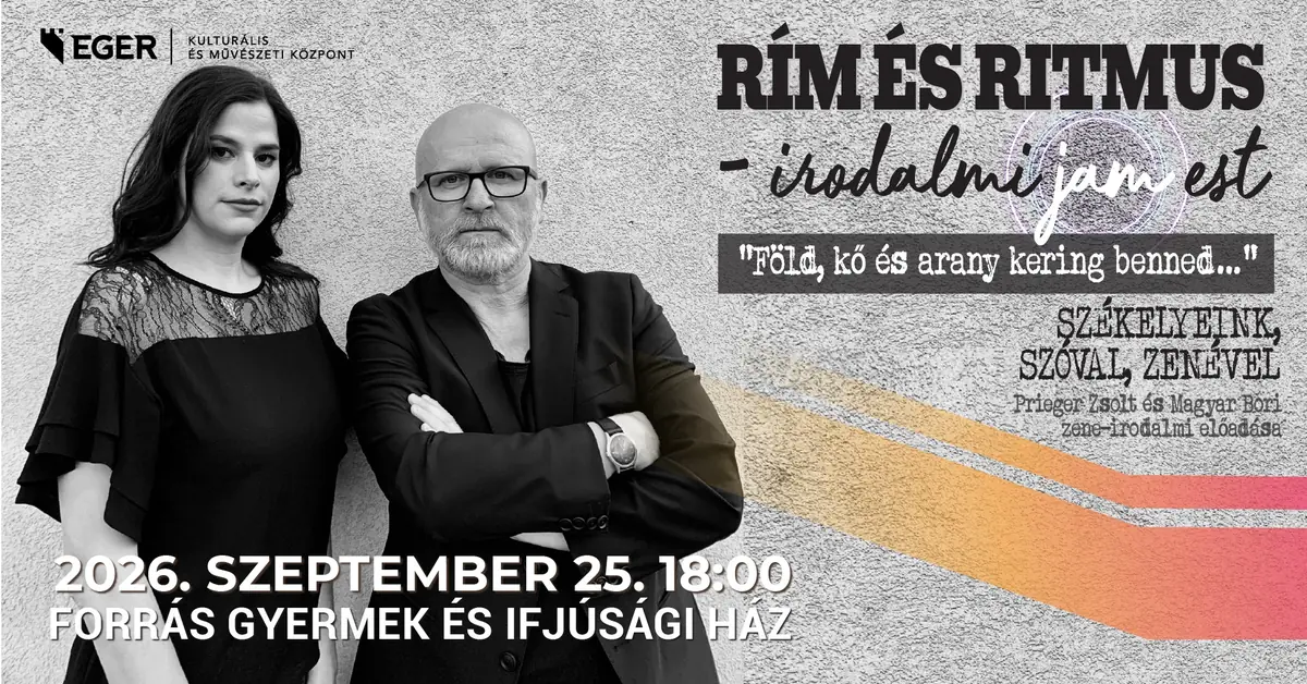 Rím és Ritmus Irodalmi jam est — EKMK Forrás Gyermek és Ifjúsági Ház, Eger