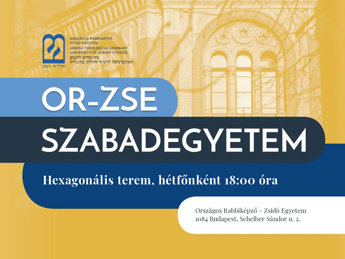 Szabadegyetem: Kis Benedek József, Izrael/a Közel-Kelet ma — OR-ZSE Hexagonális terem, Budapest