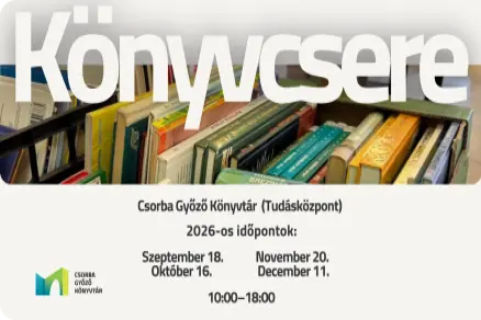 Könyvcsere a Könyvtárban — Csorba Győző Könyvtár, Pécs