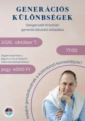 Steigervald Krisztián előadása — Nagy László Városi Művelődési Központ & Könyvtár, Ajka