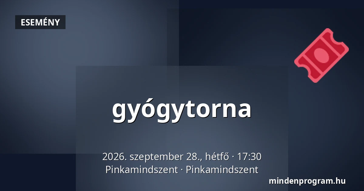 gyógytorna — Pinkamindszent, Pinkamindszent