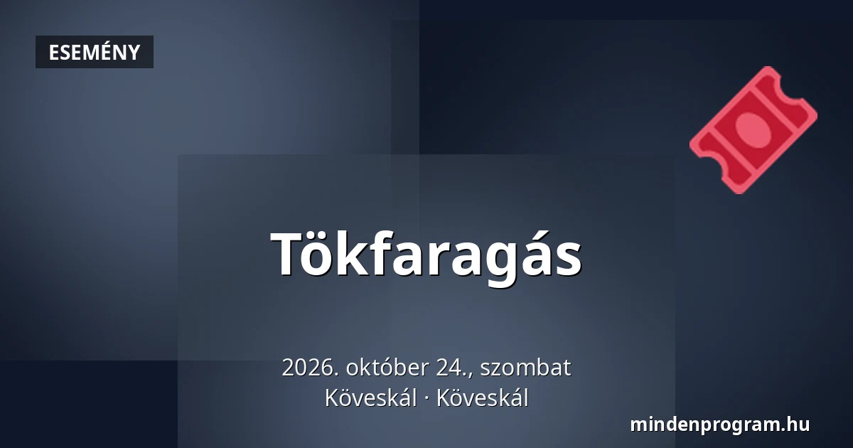 Tökfaragás — Köveskál, Köveskál
