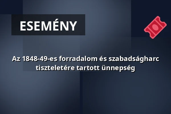 Az 1848-49-es forradalom és szabadságharc tiszteletére tartott ünnepség — Bükkzsérc, Bükkzsérc