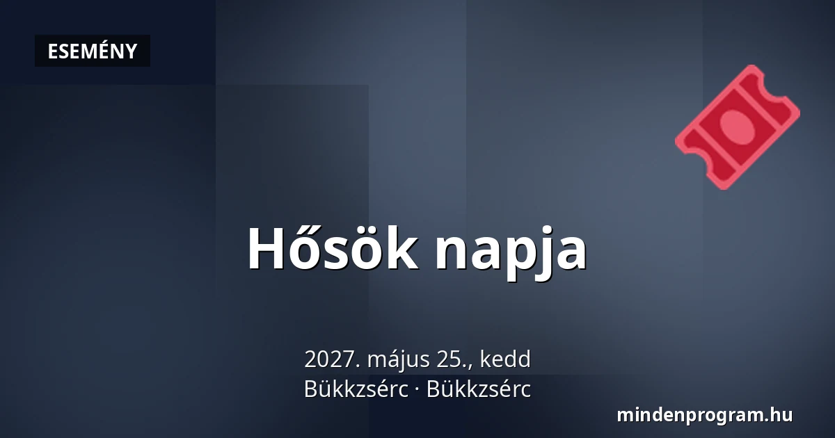 Hősök napja — Bükkzsérc, Bükkzsérc