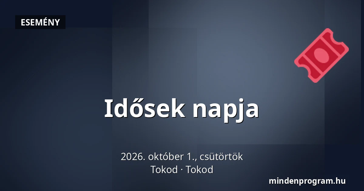 Idősek napja — Tokod, Tokod