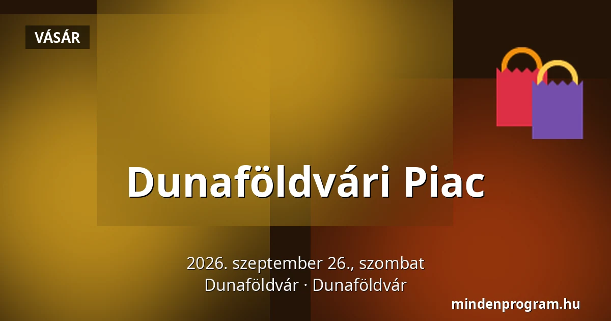 Dunaföldvári Piac — Dunaföldvár, Dunaföldvár