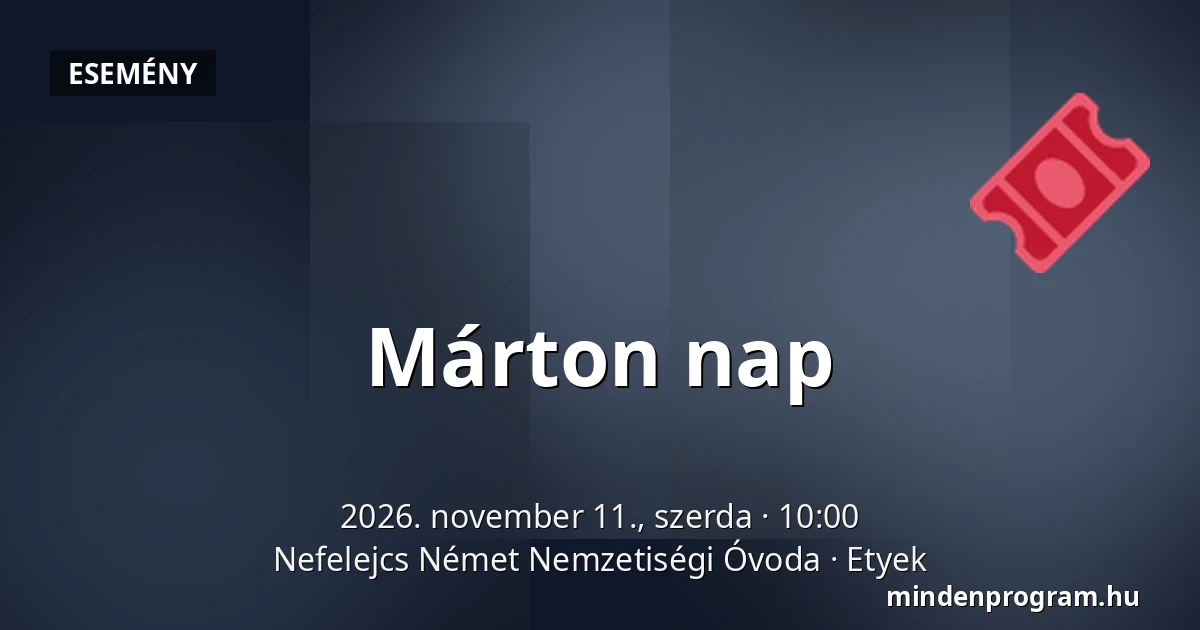 Márton nap — Nefelejcs Német Nemzetiségi Óvoda, Etyek