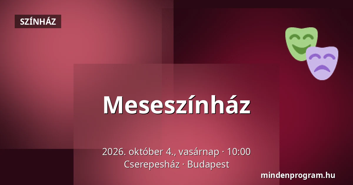 Meseszínház — Cserepesház, Budapest