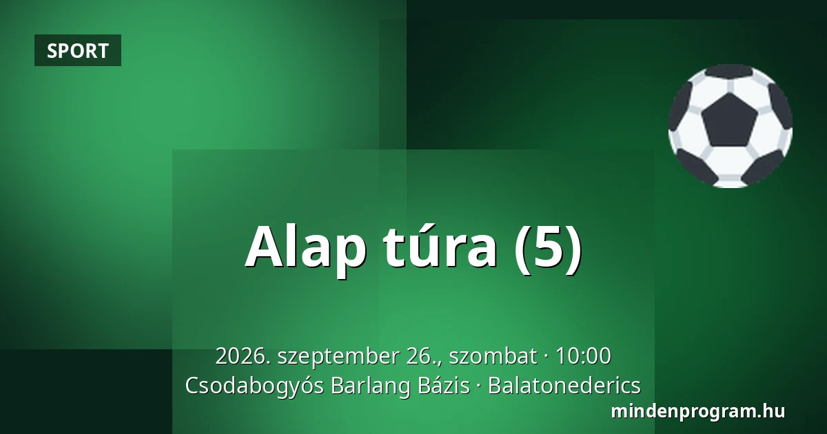 Alap túra (5) — Csodabogyós Barlang Bázis, Balatonederics
