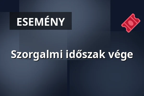 Szorgalmi időszak vége — avkf budapesti campus, Budapest