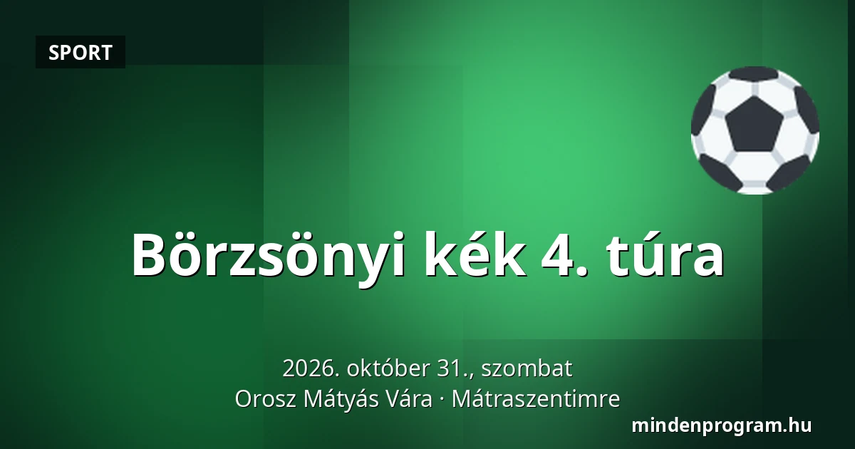 Börzsönyi kék 4. túra — Orosz Mátyás Vára, Mátraszentimre