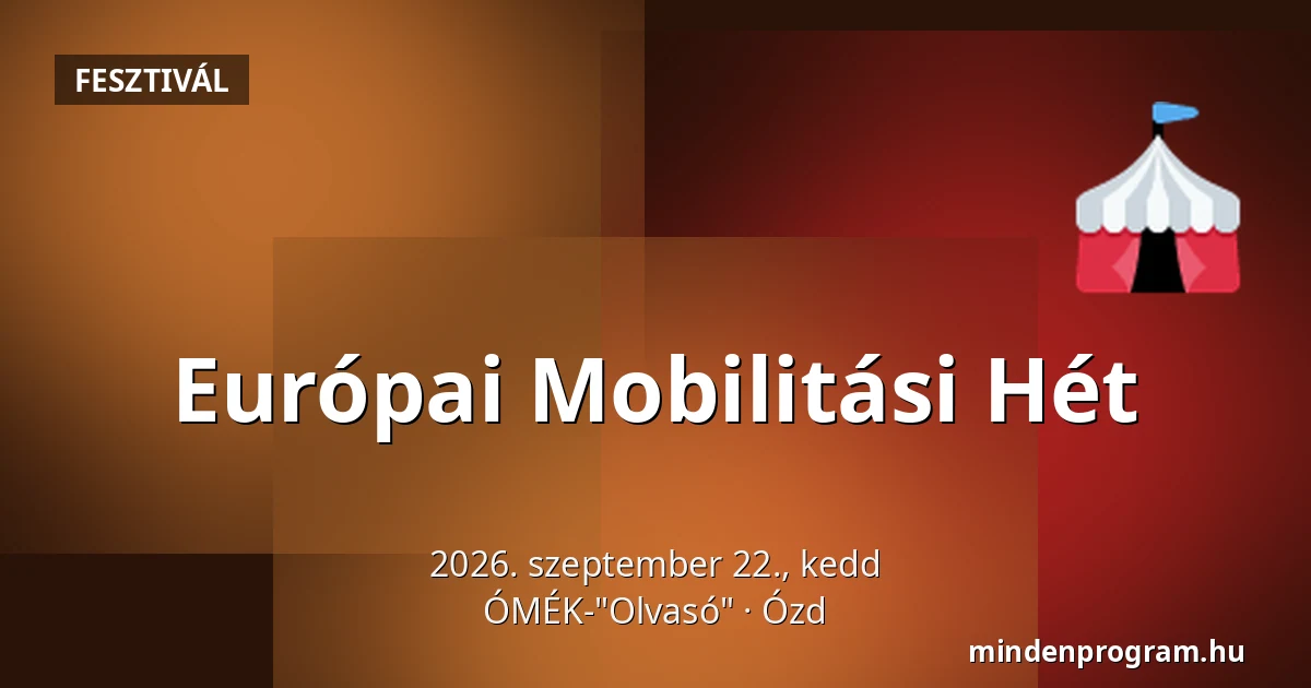Európai Mobilitási Hét · ÓMÉK-"Olvasó", Ózd