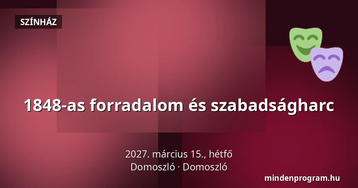 1848-as forradalom és szabadságharc — Domoszló, Domoszló
