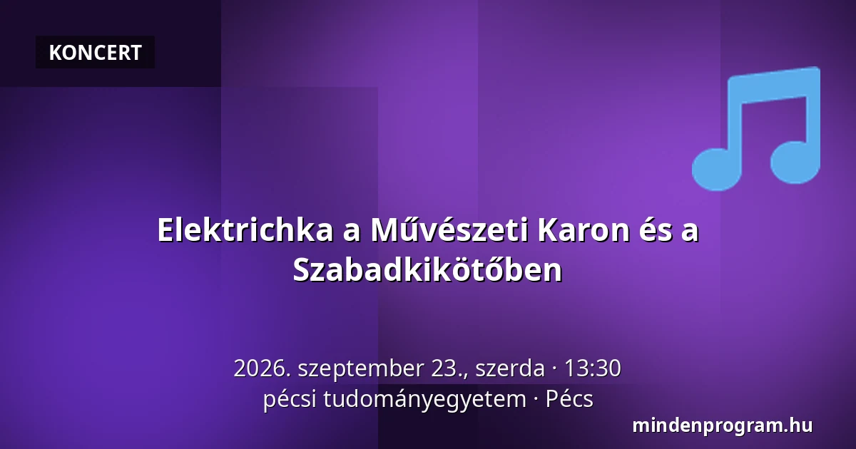 Elektrichka a Művészeti Karon és a Szabadkikötőben — pécsi tudományegyetem, Pécs