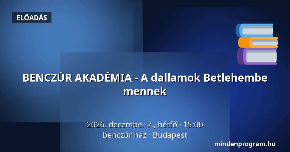 BENCZÚR AKADÉMIA - A dallamok Betlehembe mennek — benczúr ház, Budapest