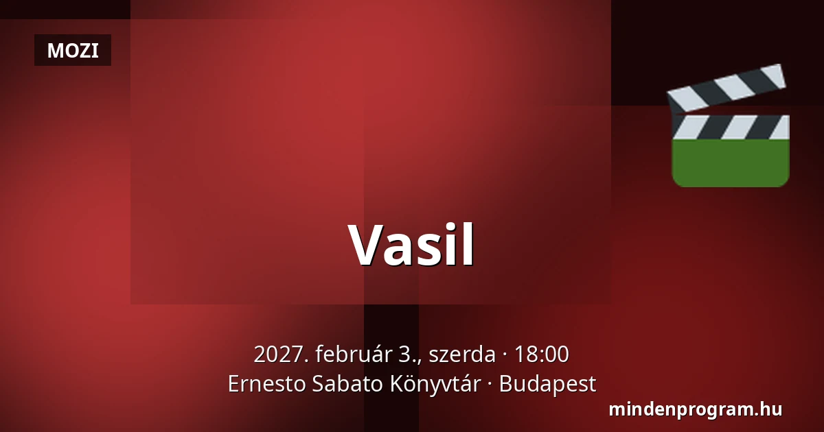 Vasil · Ernesto Sabato Könyvtár, Budapest