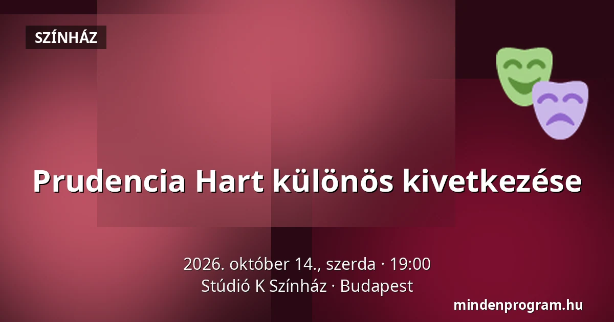Prudencia Hart különös kivetkezése · Stúdió K Színház, Budapest