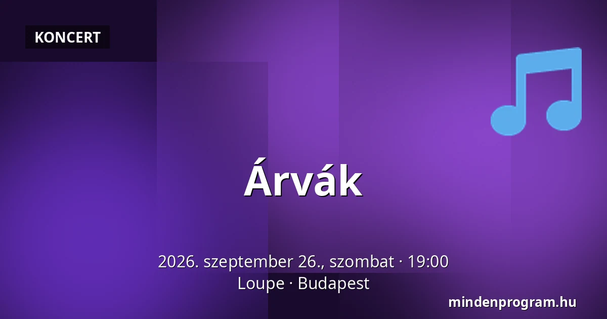 Árvák — Loupe, Budapest