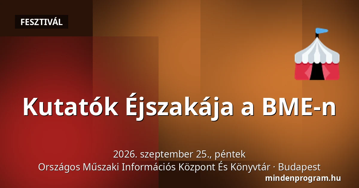 Kutatók Éjszakája a BME-n · Országos Műszaki Információs Központ És Könyvtár, Budapest