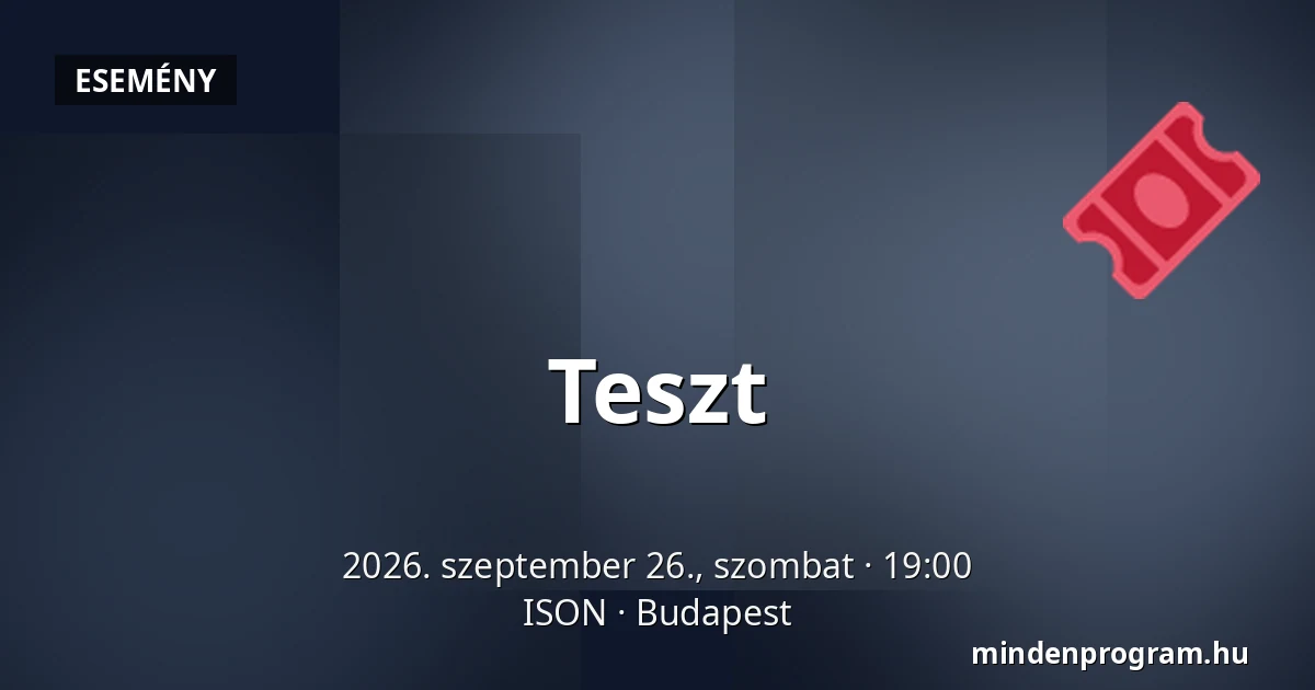 Teszt — ISON, Budapest
