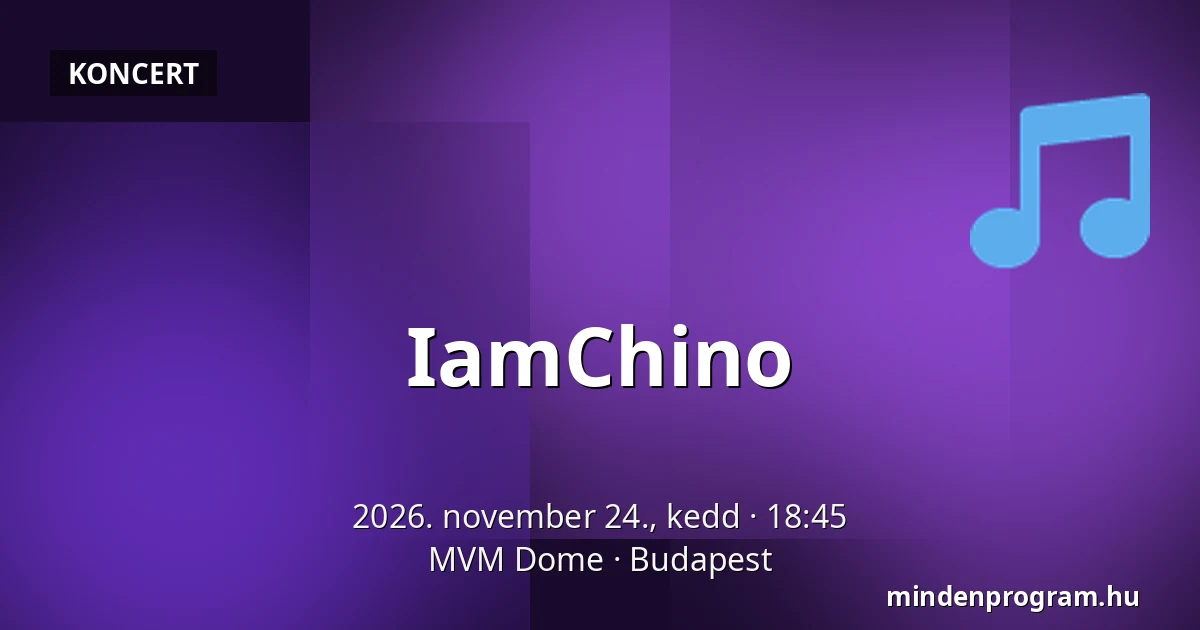 IamChino — MVM Dome, Budapest