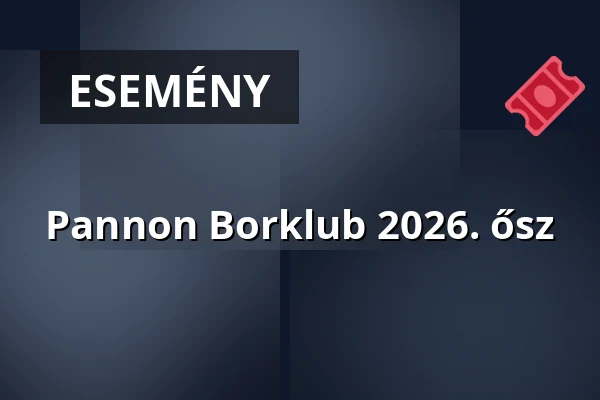 Pannon Borklub 2026. ősz — Pannon Egyetem, Veszprém