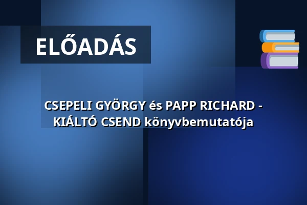 CSEPELI GYÖRGY és PAPP RICHARD - KIÁLTÓ CSEND könyvbemutatója — Frankel Leó úti Zsinagóga, Budapest